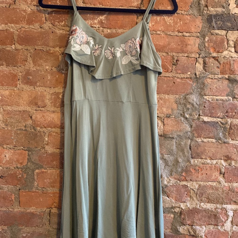 Short Casual Army Green Dress